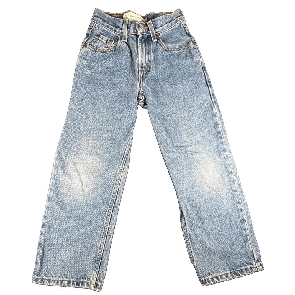 Levi's 550 Jeans Boys 8 Blue Relaxed Fit Tapered Denim Zip Fly 5 Pocket Casual